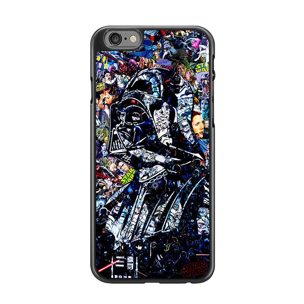 Star Wars Darth Vader Abstract iPhone 6 Plus | 6s Plus Case-Rubber / Black (2D Case)-Xtracase
