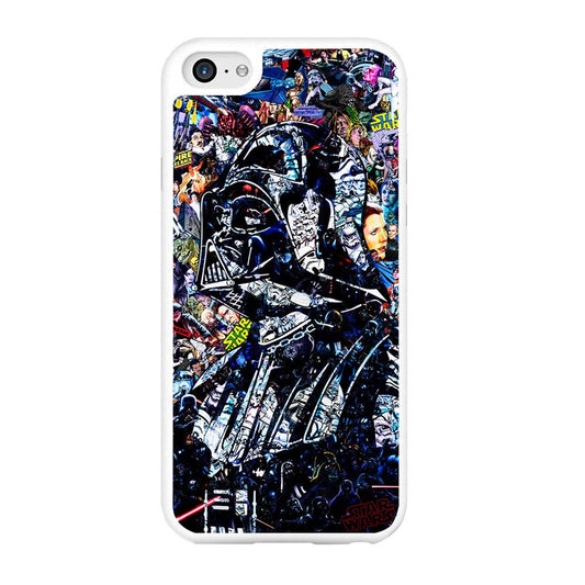 Star Wars Darth Vader Abstract iPhone 6 | 6s Case-Rubber / White (2D Case)-Xtracase