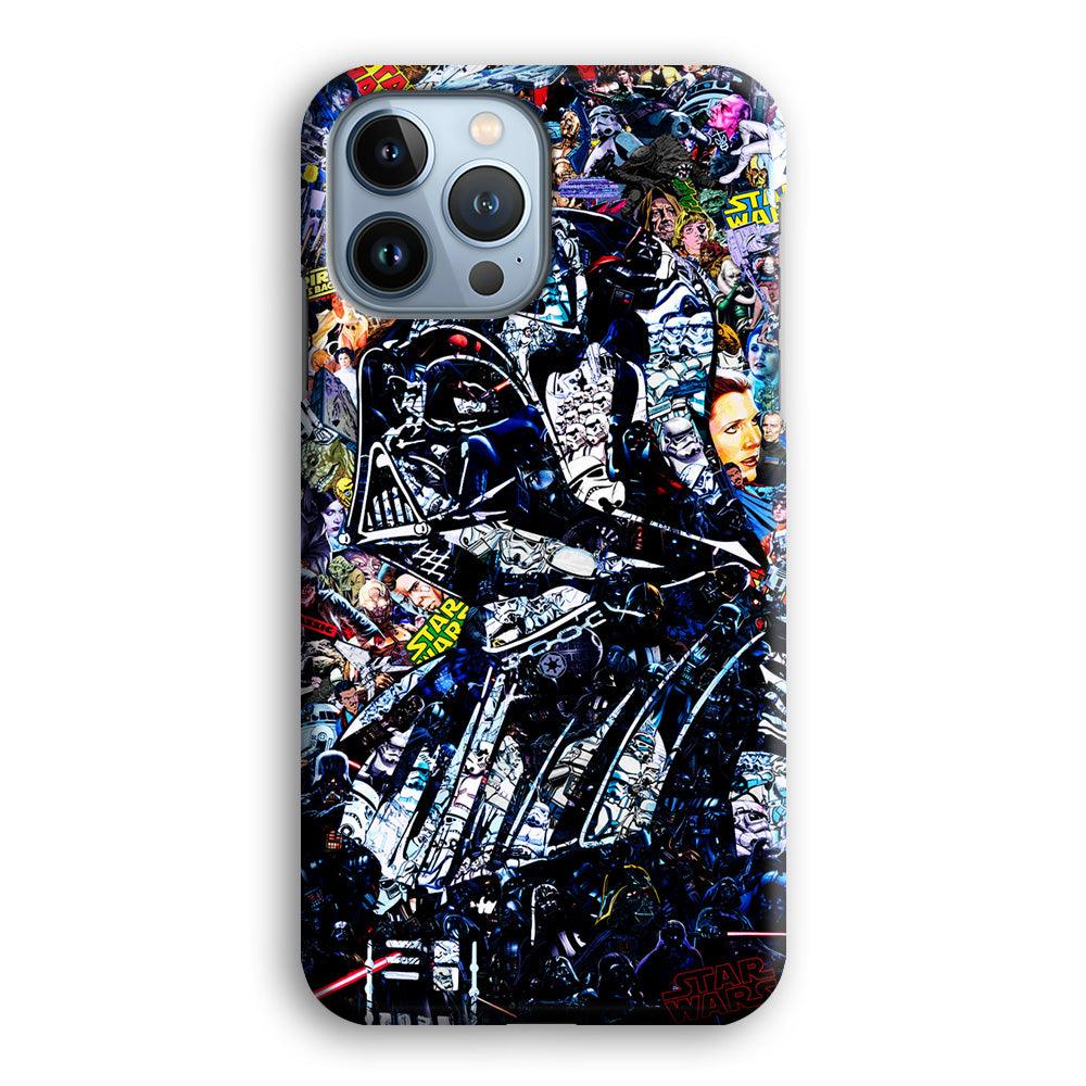 Star Wars Darth Vader Abstract iPhone 13 Pro Max Case-Plastic / Full Wrap (3D Case)-Xtracase