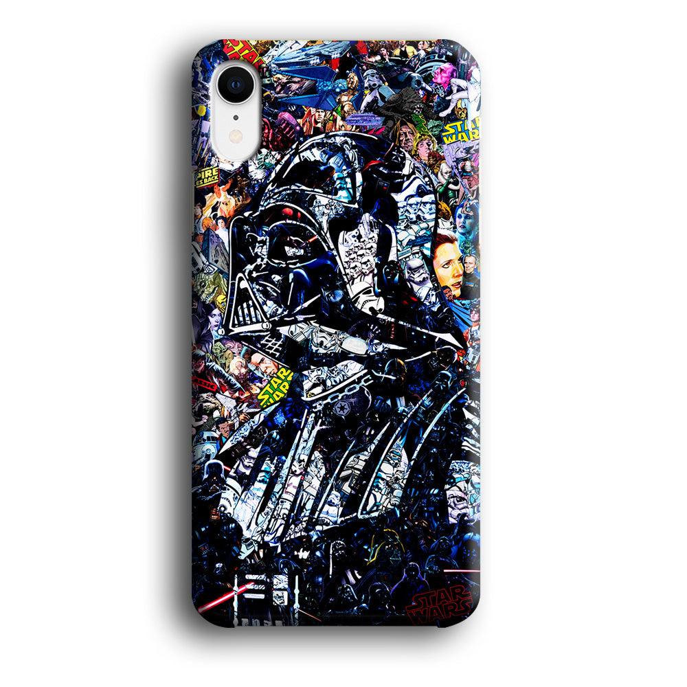 Star Wars Darth Vader Abstract iPhone XR Case-Plastic / Full Wrap (3D Case)-Xtracase