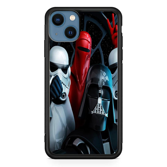 Star Wars Darth Vader Selfie iPhone 13 Pro Case-Rubber / Black (2D Case)-Xtracase