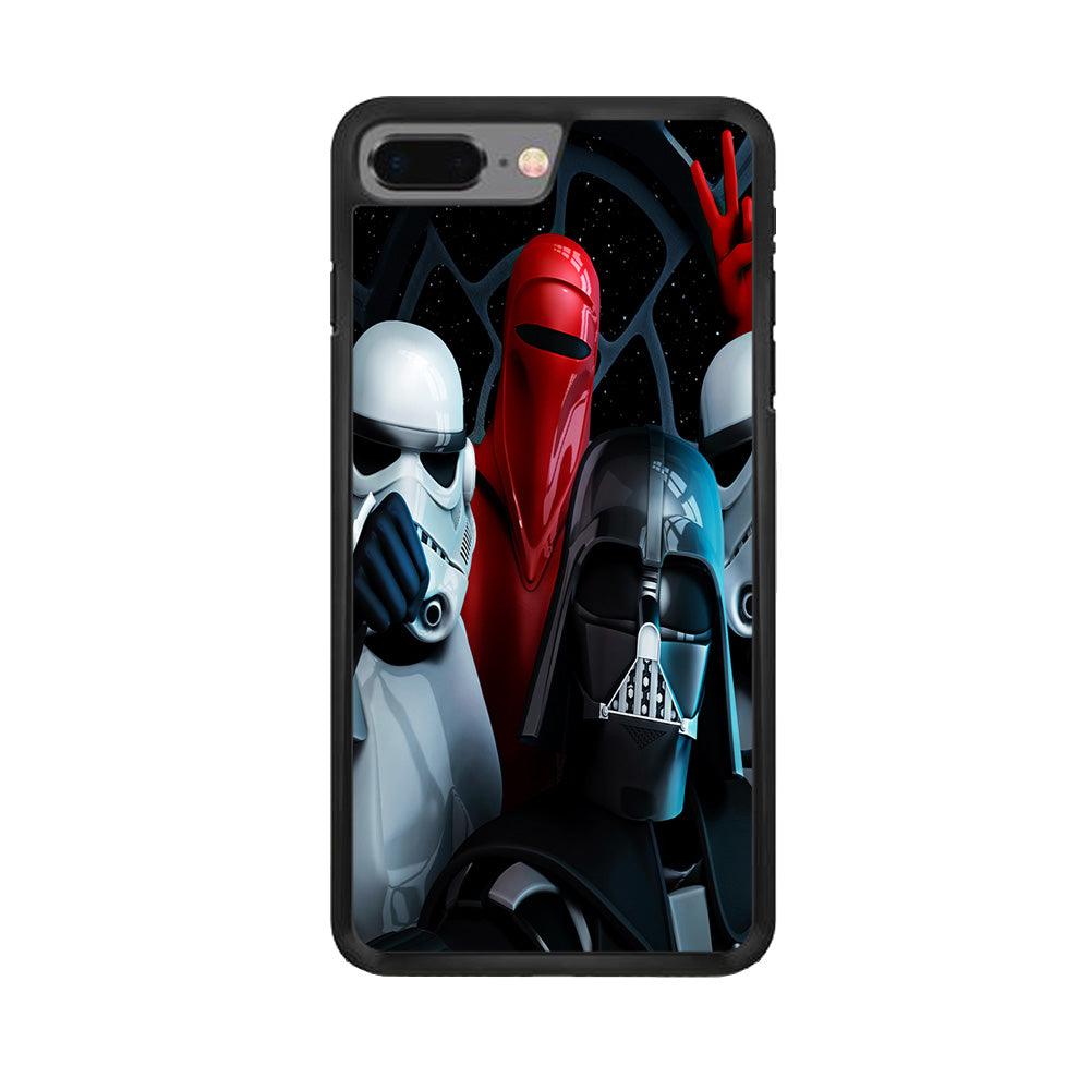 Star Wars Darth Vader Selfie iPhone 7 Plus Case-Rubber / Black (2D Case)-Xtracase