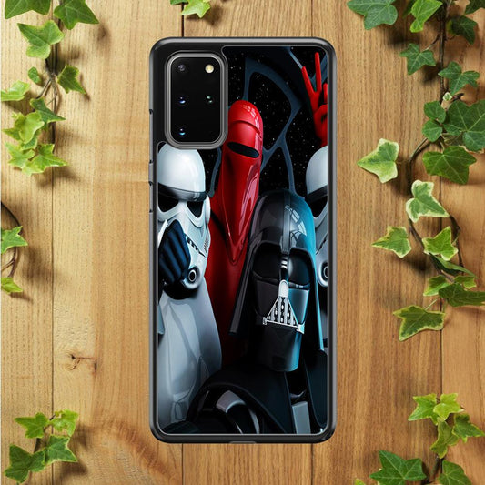 Star Wars Darth Vader Selfie Samsung Galaxy S20 Plus Case-Rubber / Black (2D Case)-Xtracase