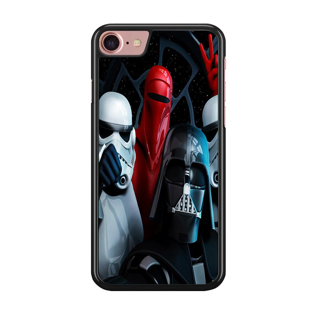 Star Wars Darth Vader Selfie iPhone 7 Case-Rubber / Black (2D Case)-Xtracase