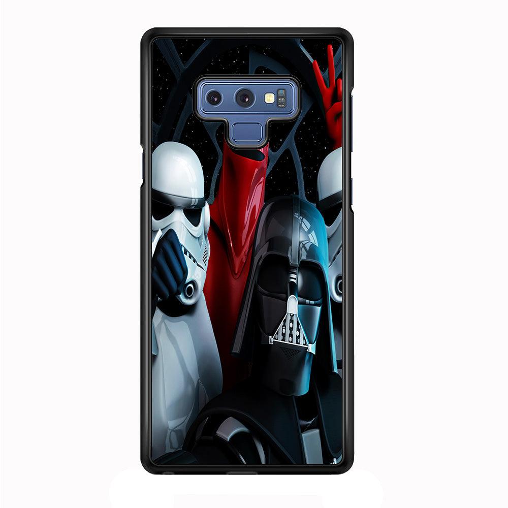 Star Wars Darth Vader Selfie Samsung Galaxy Note 9 Case-Rubber / Black (2D Case)-Xtracase