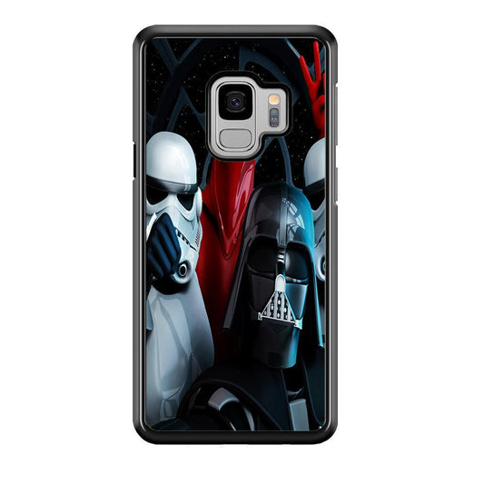 Star Wars Darth Vader Selfie Samsung Galaxy S9 Case-Rubber / Black (2D Case)-Xtracase