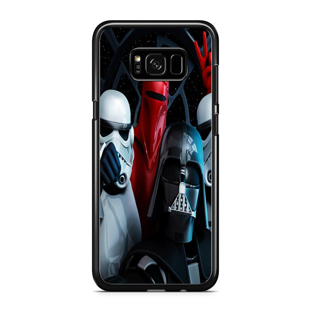 Star Wars Darth Vader Selfie Samsung Galaxy S8 Case-Rubber / Black (2D Case)-Xtracase