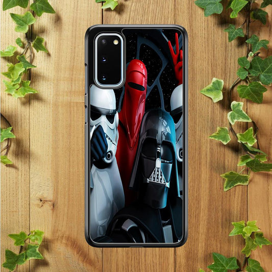 Star Wars Darth Vader Selfie Samsung Galaxy S20 Case-Rubber / White (2D Case)-Xtracase