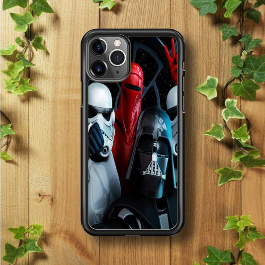 Star Wars Darth Vader Selfie iPhone 11 Pro Case-Rubber / Black (2D Case)-Xtracase