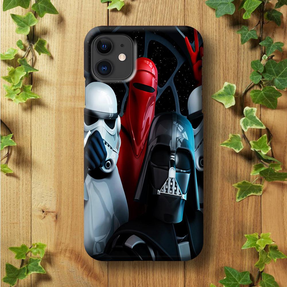 Star Wars Darth Vader Selfie iPhone 11 Case-Plastic / Full Wrap (3D Case)-Xtracase