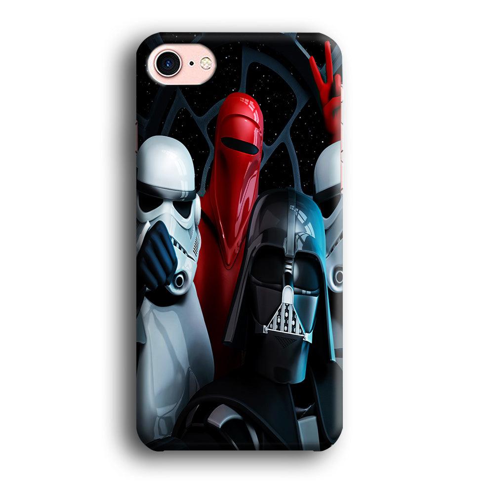 Star Wars Darth Vader Selfie iPhone SE 2020 Case-Plastic / Full Wrap (3D Case)-Xtracase