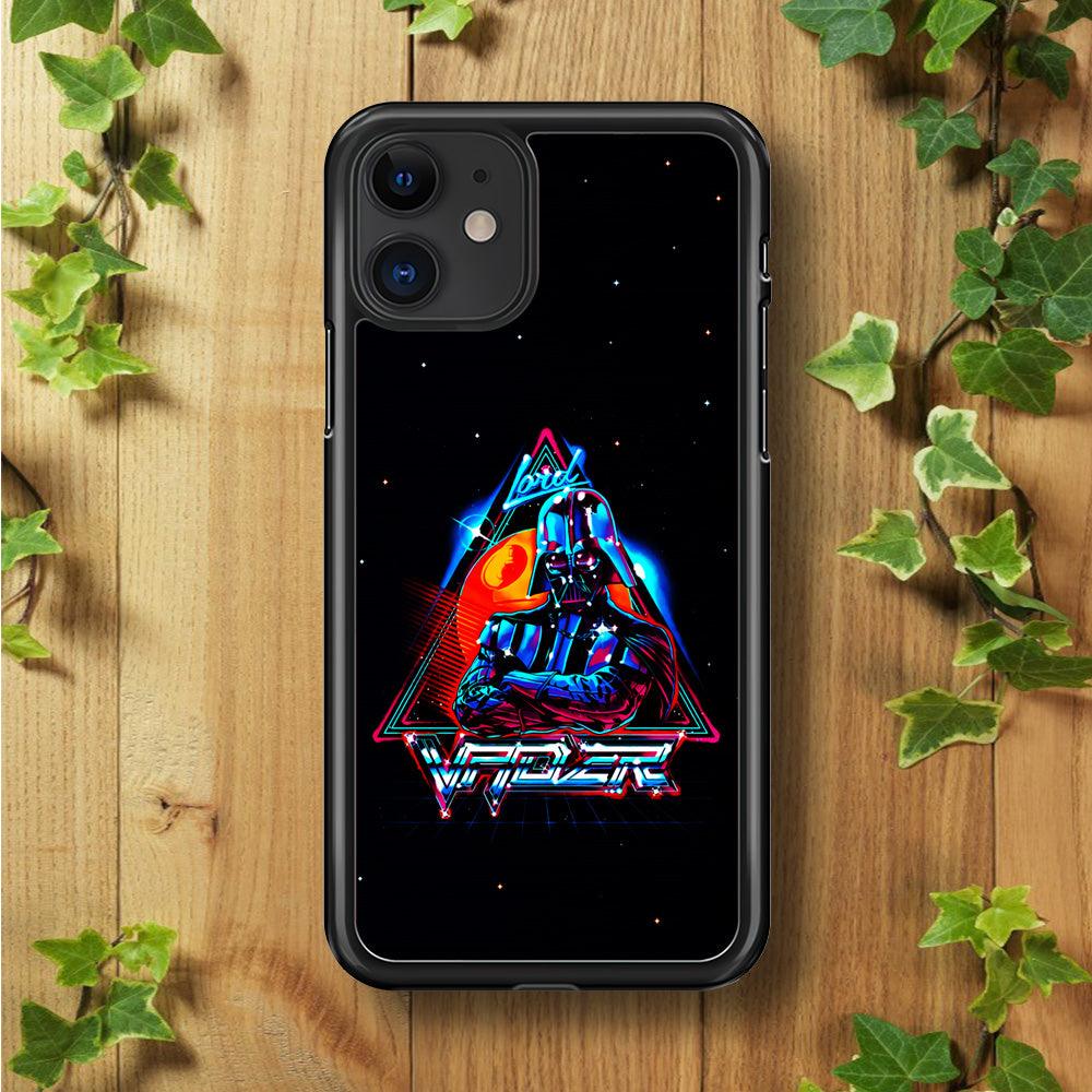 Star Wars Lord Vader iPhone 11 Case-Rubber / Black (2D Case)-Xtracase