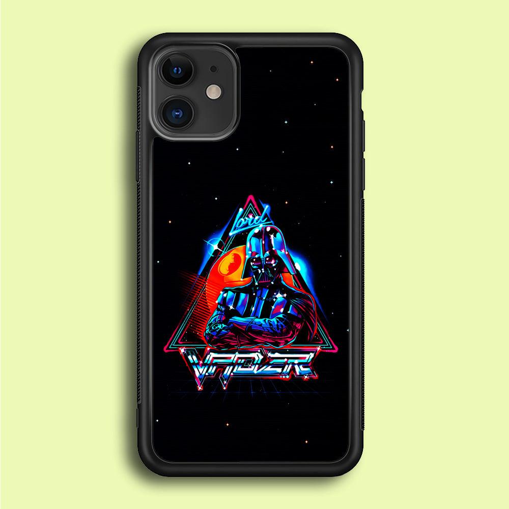 Star Wars Lord Vader iPhone 12 Case-Rubber / Black (2D Case)-Xtracase