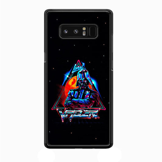Star Wars Lord Vader Samsung Galaxy Note 8 Case-Rubber / Black (2D Case)-Xtracase