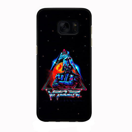 Star Wars Lord Vader Samsung Galaxy S7 Edge Case-Rubber / Black (2D Case)-Xtracase