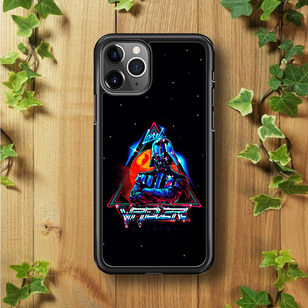 Star Wars Lord Vader iPhone 11 Pro Max Case-Rubber / Black (2D Case)-Xtracase