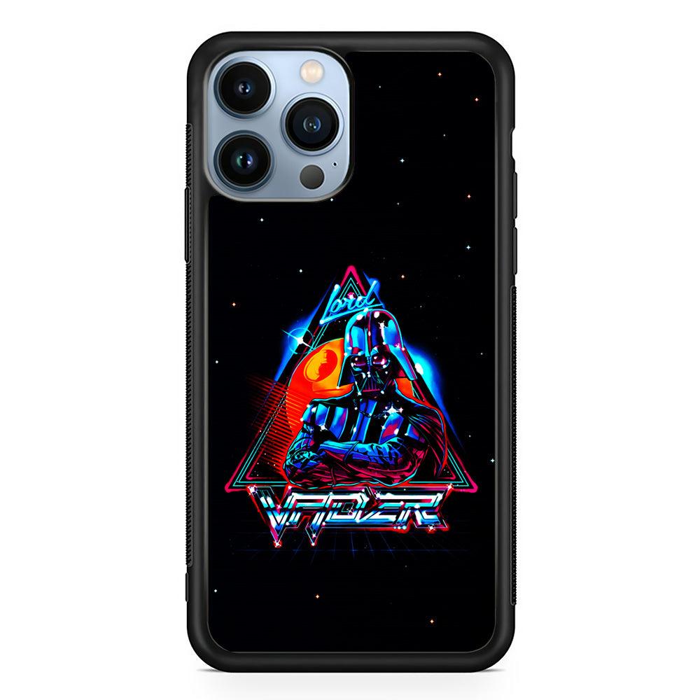 Star Wars Lord Vader iPhone 13 Pro Max Case-Rubber / Black (2D Case)-Xtracase
