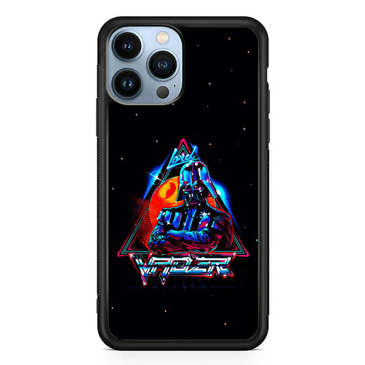 Star Wars Lord Vader iPhone 13 Pro Max Case-Rubber / Black (2D Case)-Xtracase