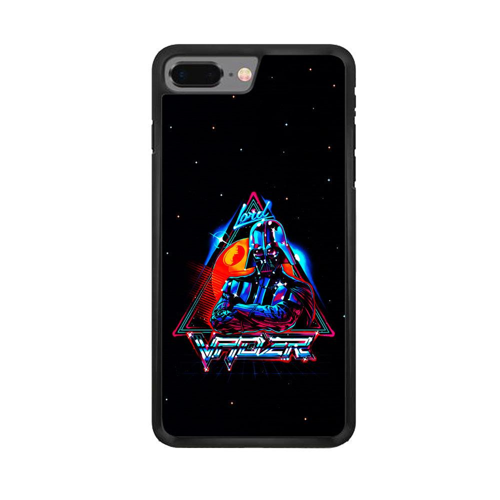 Star Wars Lord Vader iPhone 8 Plus Case-Rubber / Black (2D Case)-Xtracase