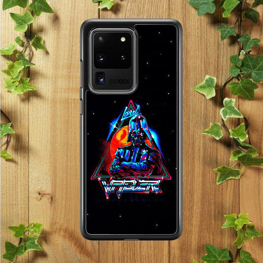 Star Wars Lord Vader Samsung Galaxy S20 Ultra Case-Rubber / Black (2D Case)-Xtracase