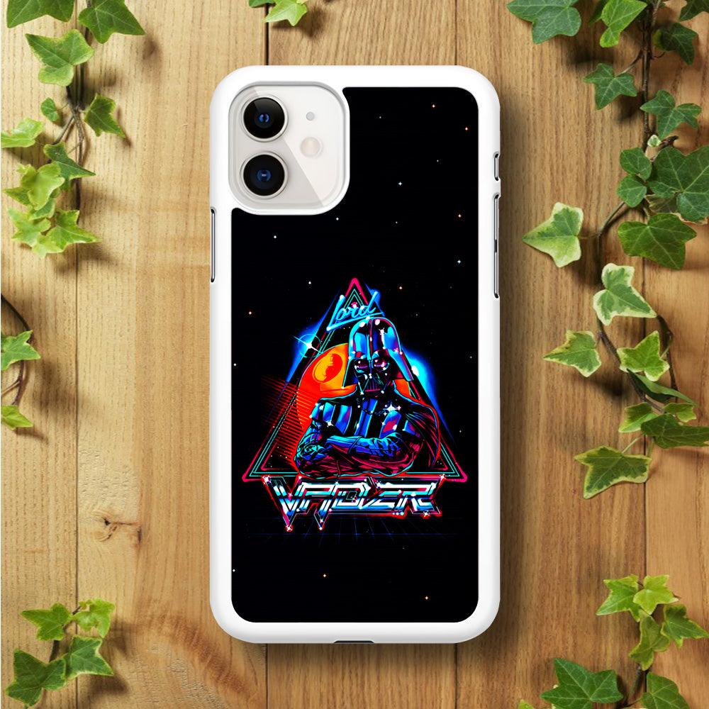 Star Wars Lord Vader iPhone 11 Case-Rubber / White (2D Case)-Xtracase
