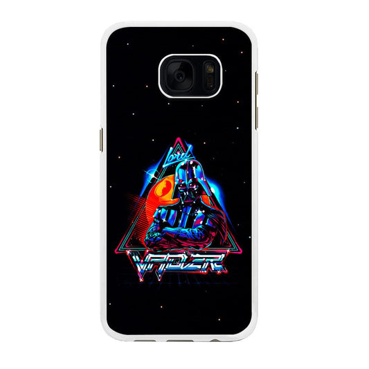 Star Wars Lord Vader Samsung Galaxy S7 Case-Rubber / White (2D Case)-Xtracase