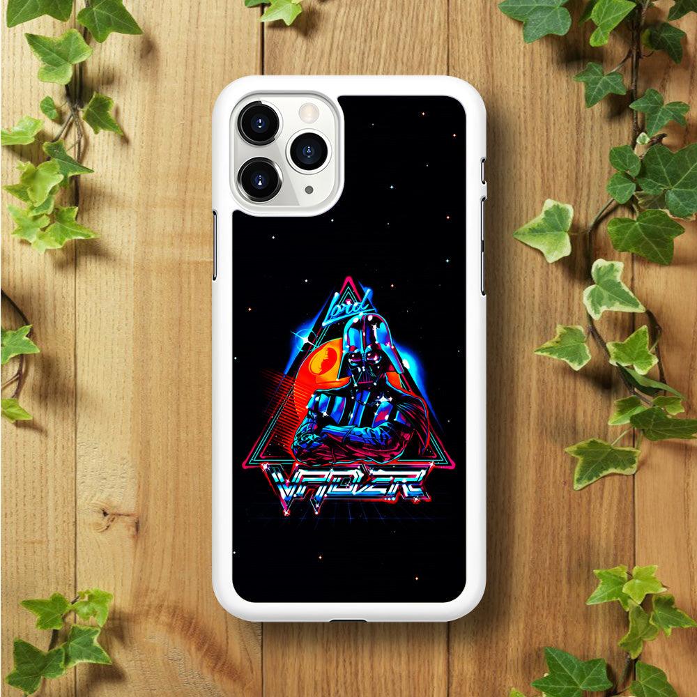 Star Wars Lord Vader iPhone 11 Pro Max Case-Rubber / White (2D Case)-Xtracase