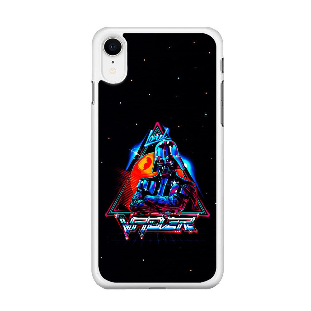 Star Wars Lord Vader iPhone XR Case-Rubber / White (2D Case)-Xtracase