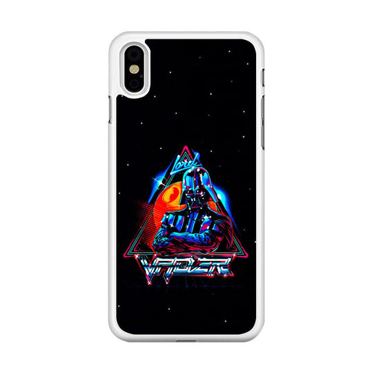 Star Wars Lord Vader iPhone X Case-Rubber / White (2D Case)-Xtracase