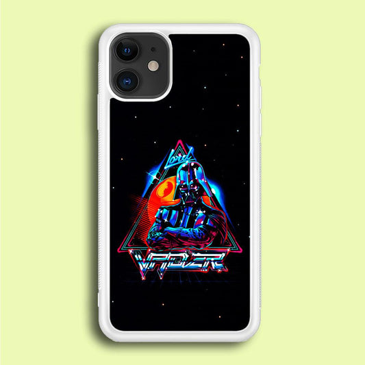 Star Wars Lord Vader iPhone 12 Case-Rubber / White (2D Case)-Xtracase