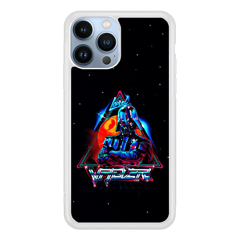 Star Wars Lord Vader iPhone 13 Pro Max Case-Rubber / White (2D Case)-Xtracase