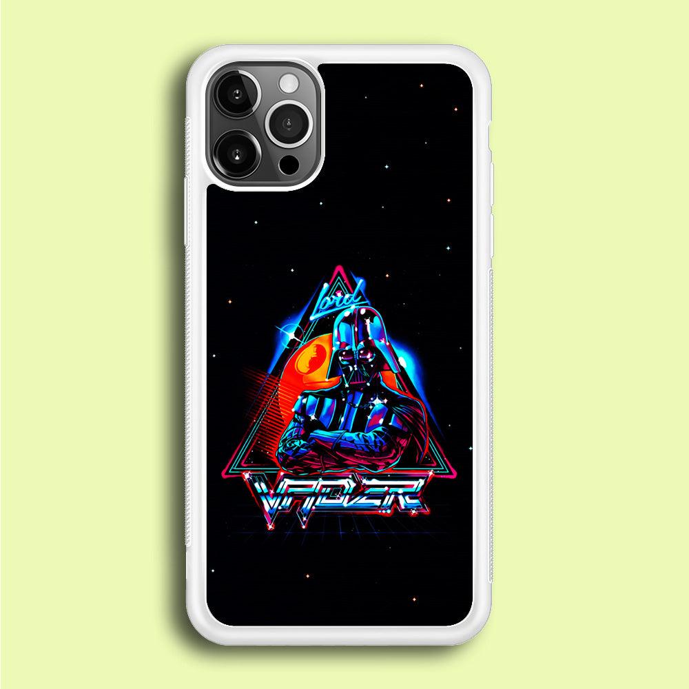 Star Wars Lord Vader iPhone 12 Pro Max Case-Rubber / White (2D Case)-Xtracase