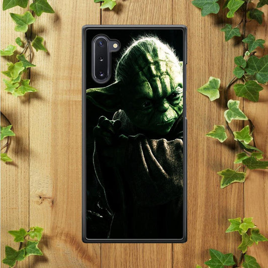 Star Wars Master Yoda Samsung Galaxy Note 10 Case-Rubber / Black (2D Case)-Xtracase
