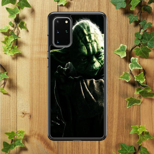 Star Wars Master Yoda Samsung Galaxy S20 Plus Case-Rubber / White (2D Case)-Xtracase