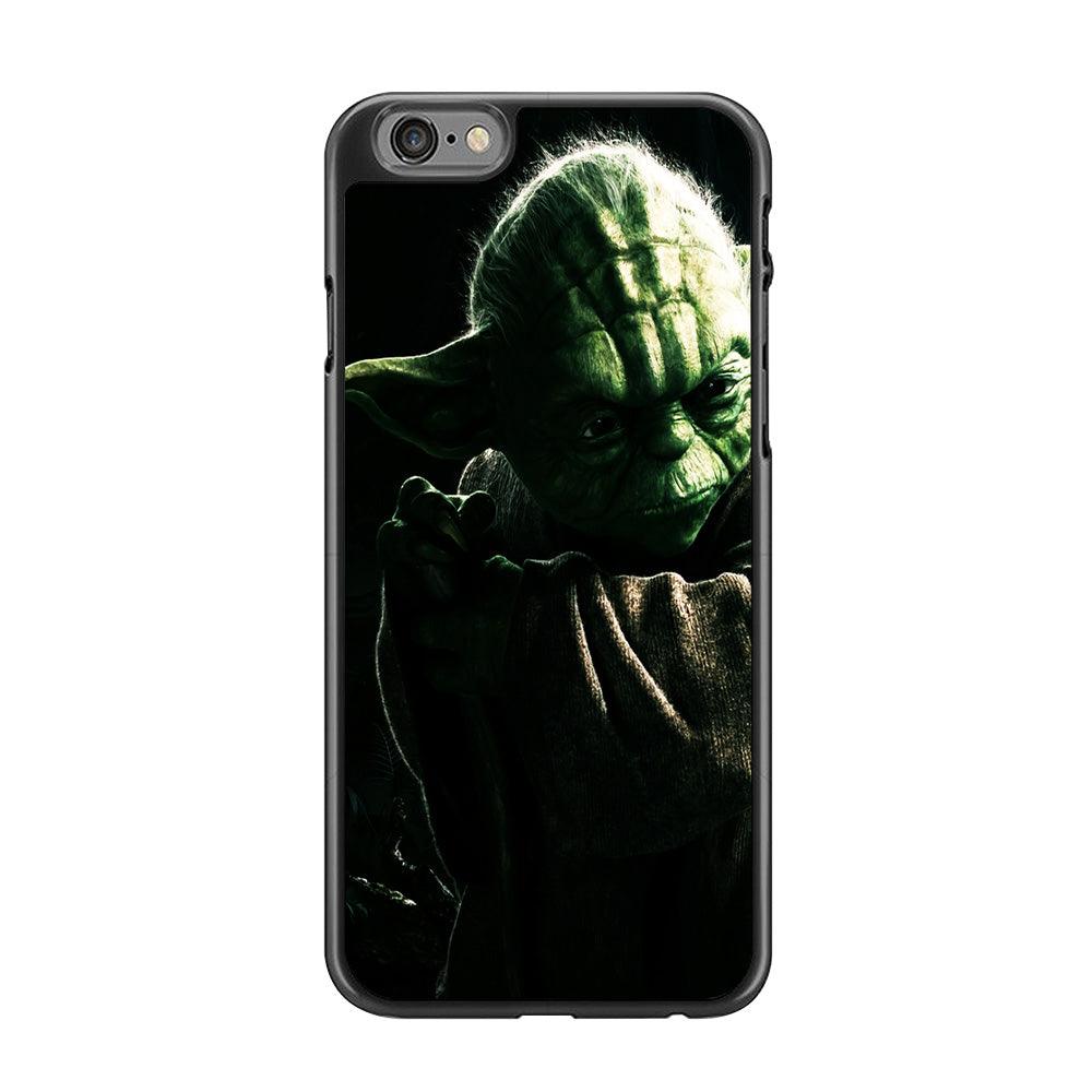 Star Wars Master Yoda iPhone 6 | 6s Case-Rubber / Black (2D Case)-Xtracase