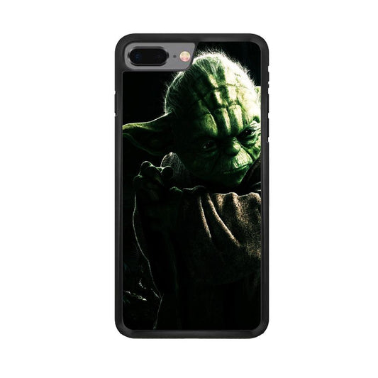 Star Wars Master Yoda iPhone 8 Plus Case-Rubber / Black (2D Case)-Xtracase