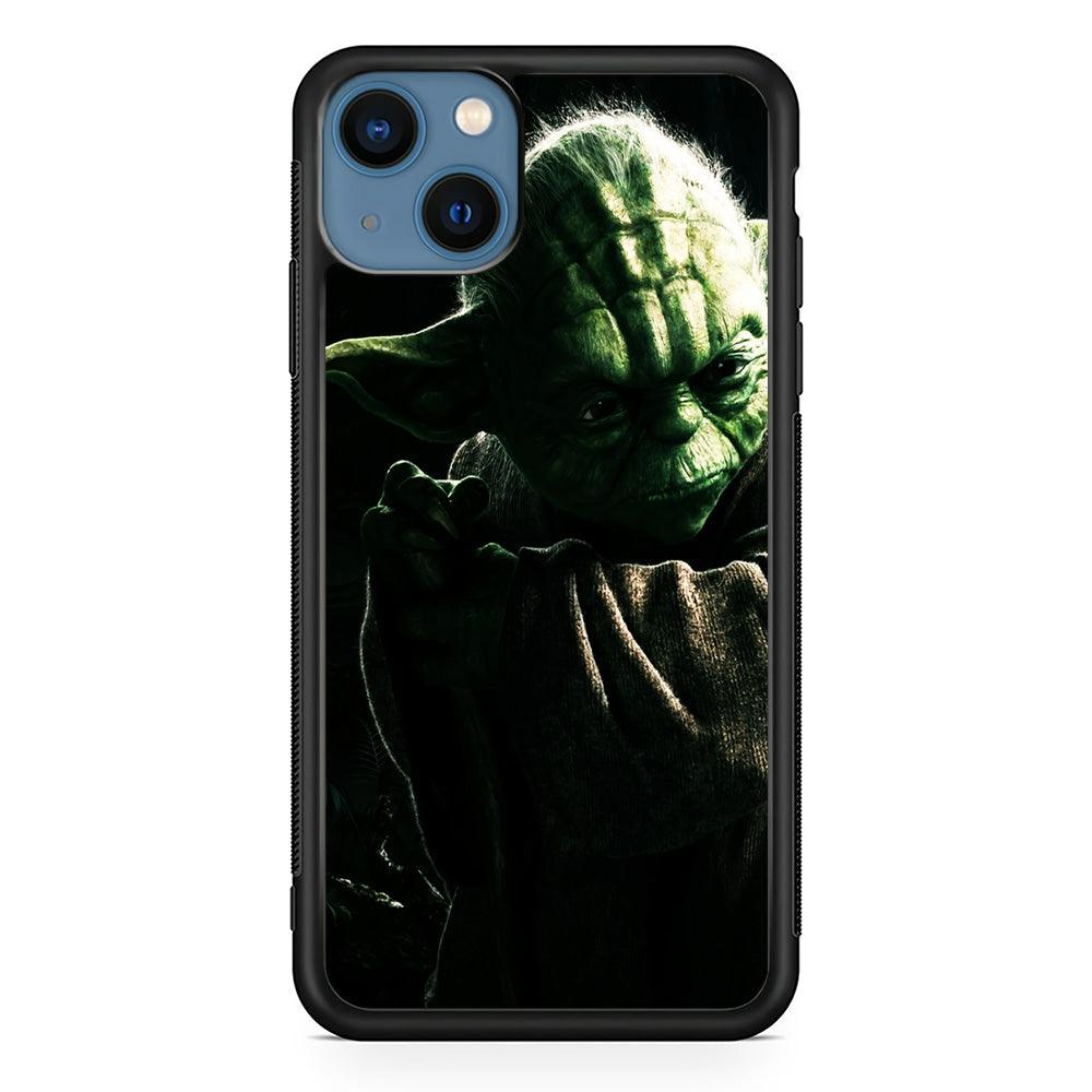 Star Wars Master Yoda iPhone 13 Case-Rubber / Black (2D Case)-Xtracase