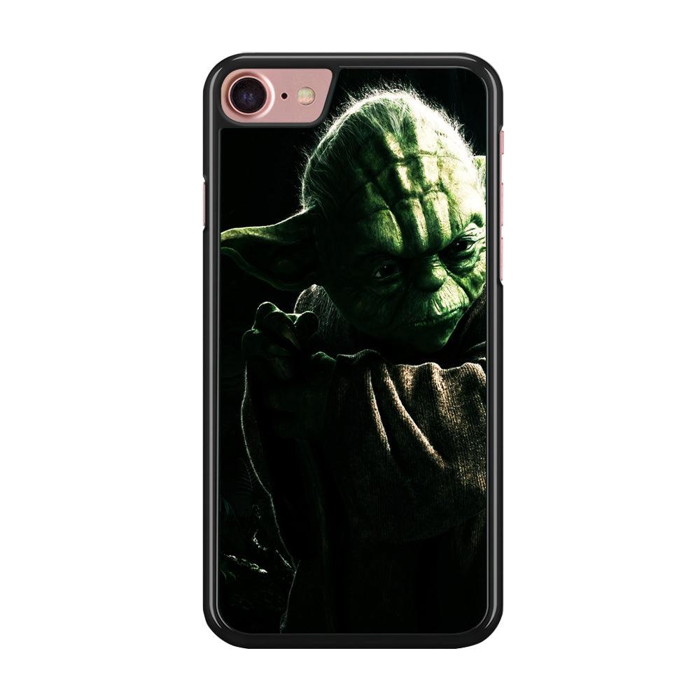 Star Wars Master Yoda iPhone 7 Case-Rubber / Black (2D Case)-Xtracase