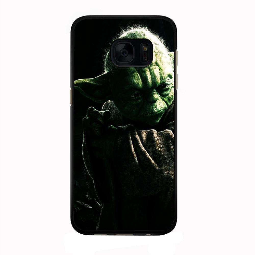 Star Wars Master Yoda Samsung Galaxy S7 Case-Rubber / Black (2D Case)-Xtracase