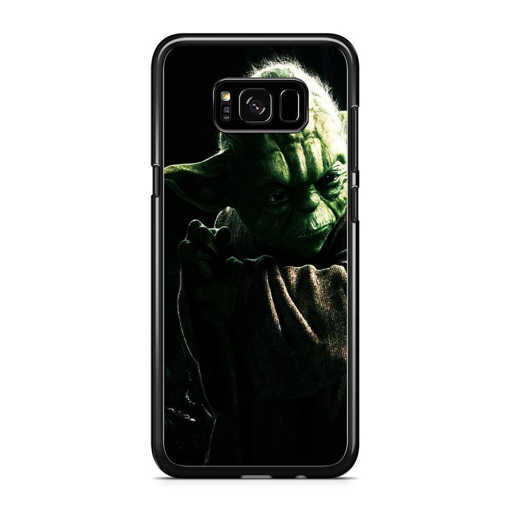 Star Wars Master Yoda Samsung Galaxy S8 Case-Rubber / Black (2D Case)-Xtracase
