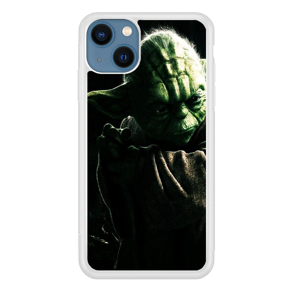 Star Wars Master Yoda iPhone 13 Pro Case-Rubber / White (2D Case)-Xtracase