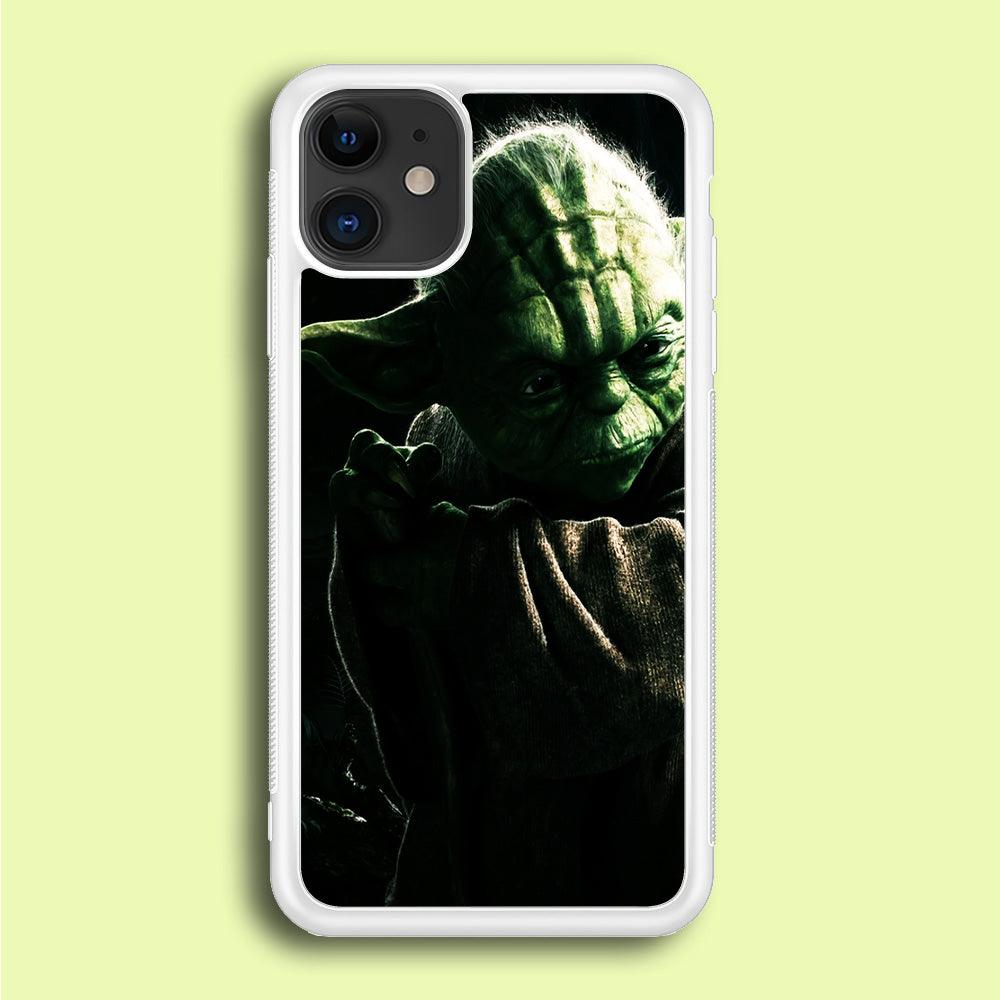 Star Wars Master Yoda iPhone 12 Mini Case-Rubber / White (2D Case)-Xtracase