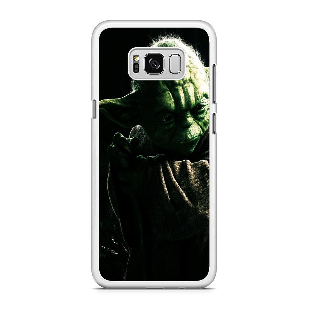 Star Wars Master Yoda Samsung Galaxy S8 Case-Rubber / White (2D Case)-Xtracase