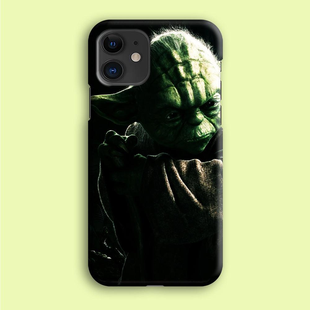 Star Wars Master Yoda iPhone 12 Case-Plastic / Full Wrap (3D Case)-Xtracase