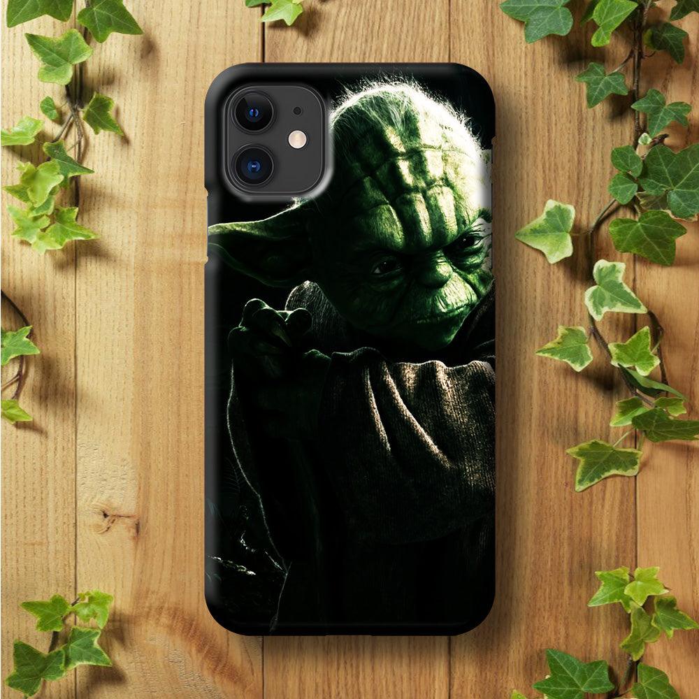 Star Wars Master Yoda iPhone 11 Case-Plastic / Full Wrap (3D Case)-Xtracase