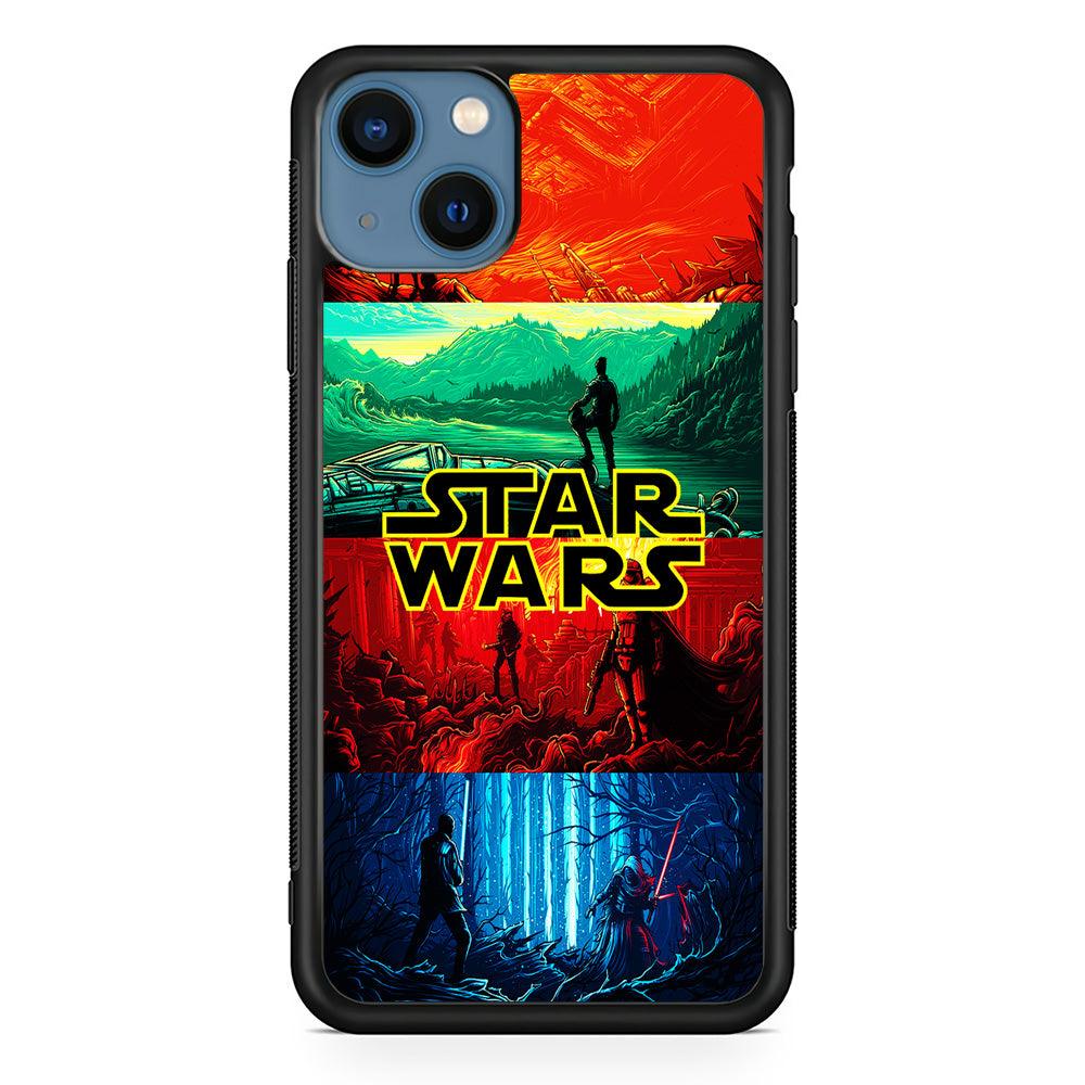 Star Wars Poster Art iPhone 13 Case-Rubber / Black (2D Case)-Xtracase
