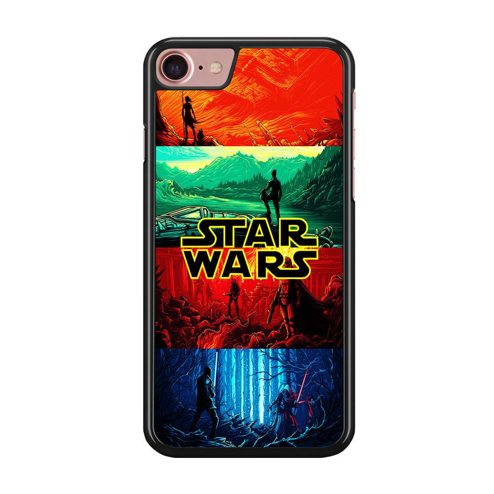Star Wars Poster Art iPhone SE 2020 Case-Rubber / Black (2D Case)-Xtracase
