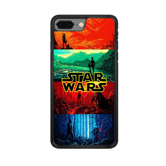 Star Wars Poster Art iPhone 8 Plus Case-Rubber / Black (2D Case)-Xtracase