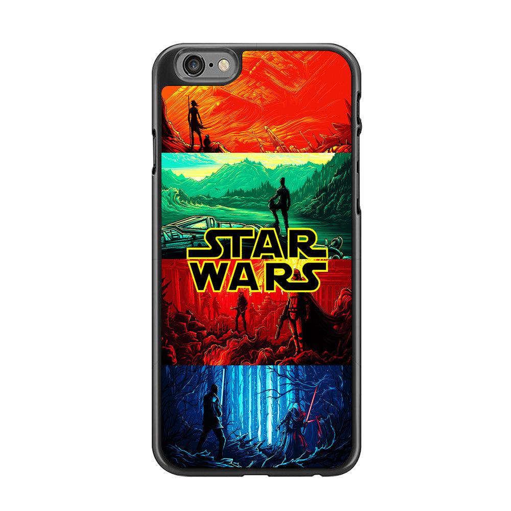 Star Wars Poster Art iPhone 6 Plus | 6s Plus Case-Rubber / Black (2D Case)-Xtracase