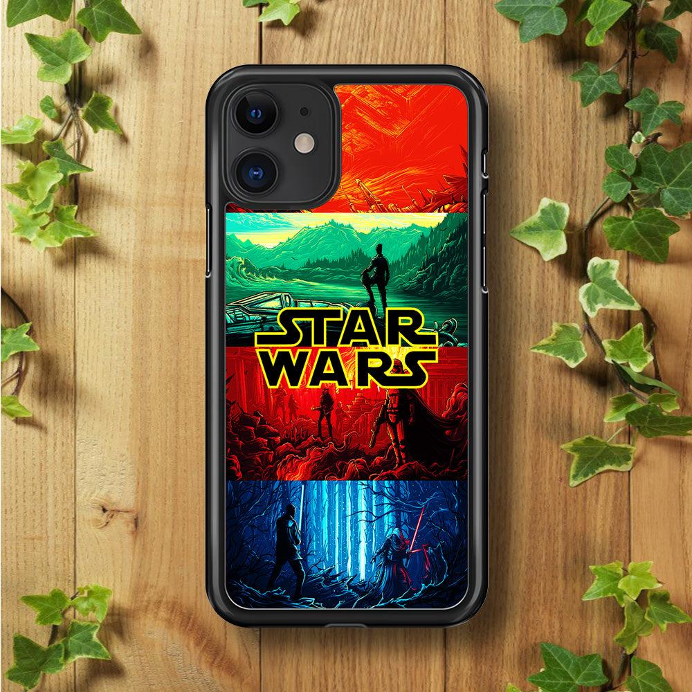 Star Wars Poster Art iPhone 11 Case-Rubber / Black (2D Case)-Xtracase